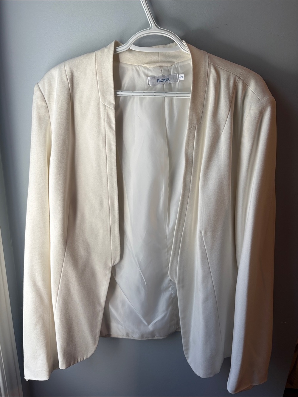 Ricki's Off-White Open-Front Women's Blazer